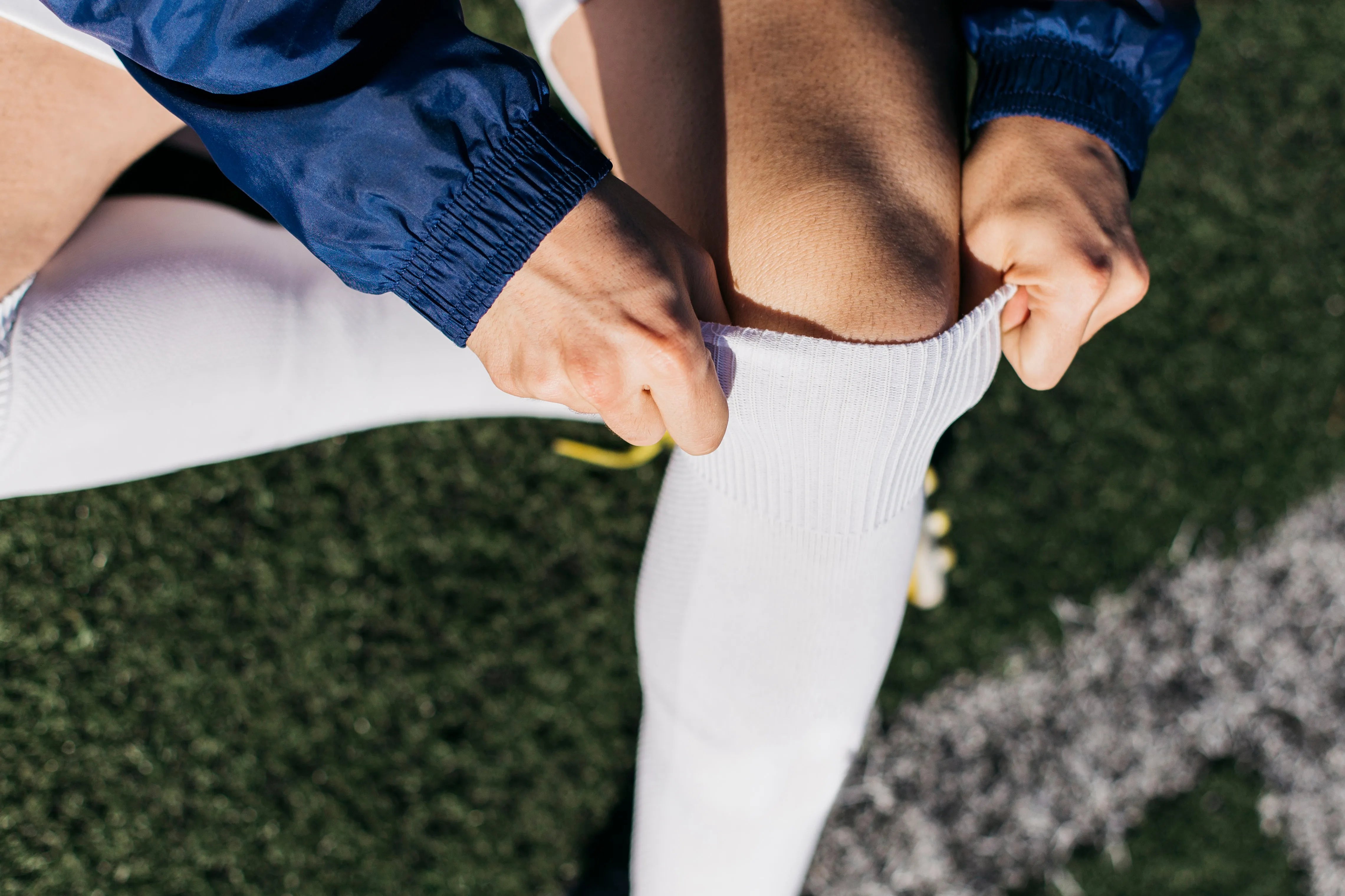 Compression Socks White 7-12 US